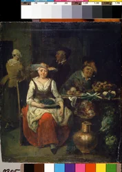 Bij de groenteboer