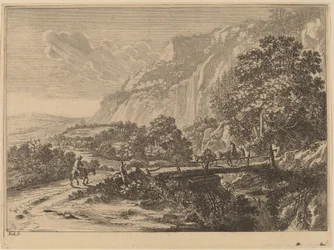 De houten brug bij Sulmona nabij Tivoli