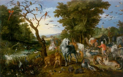 De binnenkomst van de dieren in de ark van Noach