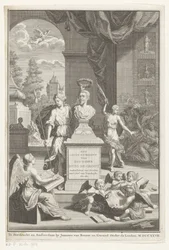 Buste van Hugo de Groot gelauwerd door Victoria