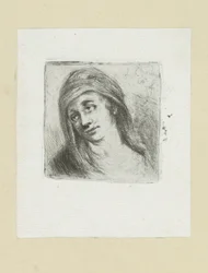 Jonge vrouw met hoofddoek