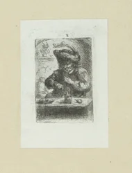 Man aan de eettafel