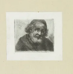 Oude man met baard