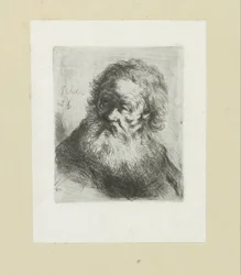 Oude man met baard