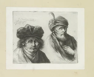 Twee mannen met hoed en tulband