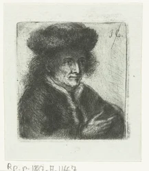Volwassen man met bontmuts