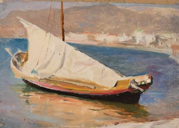 Een zeilboot – Jalta. Uit een reis naar de Krim