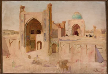 Kalān-moskee in Buchara. Van een reis naar Turkestan
