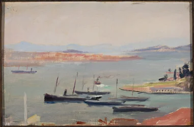 Op het schip, bij de ingang van de Bosporus. Uit de reis naar Constantinopel