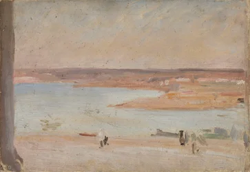 Woestijnlandschap met een rivier