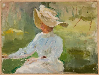 Portret van Eugenia Aleksandra Rubtsova, de moeder van de schilder Rubtsov