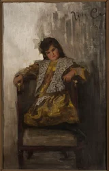 Portret van een meisje, dochter van het echtpaar Sachar