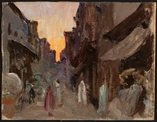 Tanjore - straat. Van een reis naar India