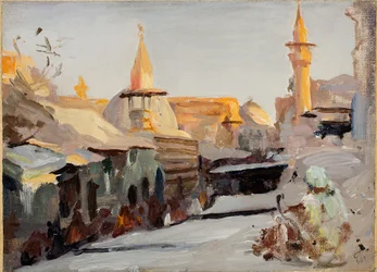 Straat in Damascus. Uit een reis naar Palestina