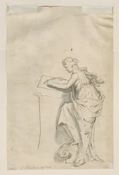 Vrouw schrijft