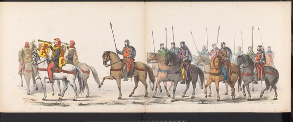 Maskerade van de Leidse studenten, 1865 (plaat 1)