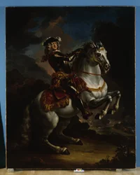 Keuzevorst Johann Wilhelm von Pfalz-Neuburg te paard