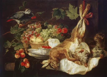 Haas, Fruit en Papegaai
