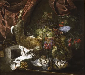Stilleven met wild en fruit, 1641-61