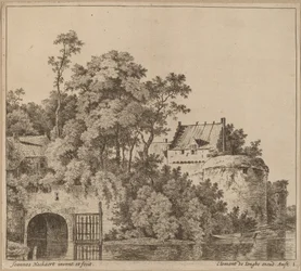 Kleine stad (Stadspoort bij Gorkum?)