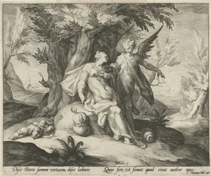 Hagar en Ismaël in de woestijn