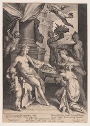 Venus geëerd door de nimfen