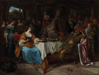 Esther, Ahasveros en Haman, ca. 1668