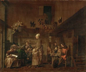 De werkplaats van de schoenmaker