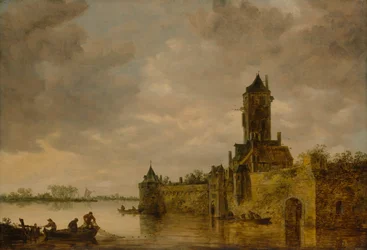 Kasteel aan een rivier, 1647