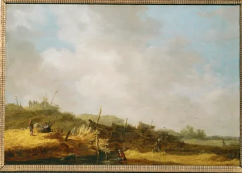 Landschap met duinen (schilderij op eikenhout)