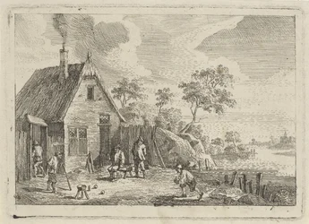 Boeren spelen jeu de boules