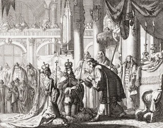 Kroning van Koning Willem III en Koningin Maria II, 11 april