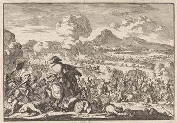 Overwinning van prins Eugenius op de Turken aan de Tisza, 1697