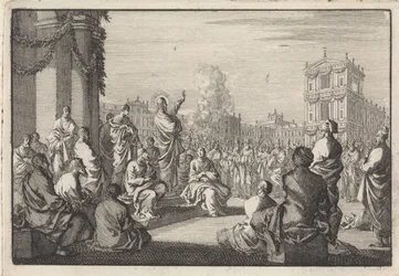Preek van Christus voor de tempel