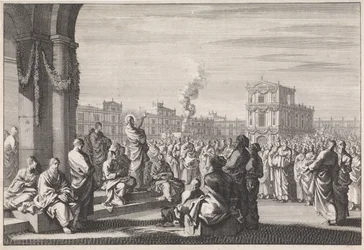 Preek van Christus voor de tempel