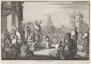 Preek van Christus voor de tempel
