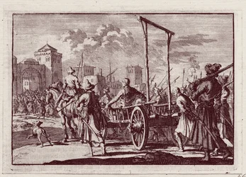 Stenka Razin voor de executie in Moskou, 1698