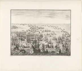 Het zinken van de Spaanse Armada in 1588, c. 1680