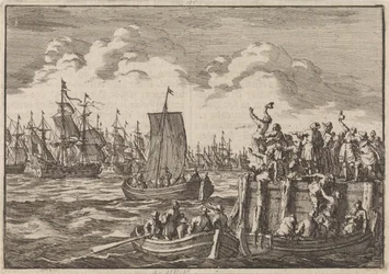 Willem III vertrekt met de vloot naar Engeland, 1688