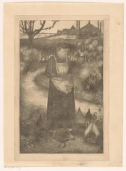 Anne Zernike voert de kippen