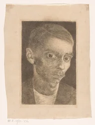 Zelfportret met snor