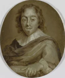 Portret van Constantijn Huygens, dichter, secretaris van prins Frederik Hendrik en prins Willem II en eerste raad en thesaurier van Willem III
