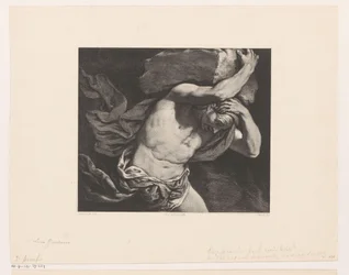 Sisyphus draagt een rotsblok de heuvel op