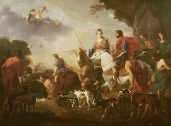 Dido en Aeneas op Jacht
