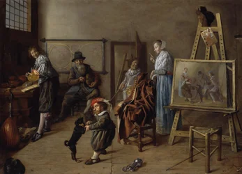 Het atelier van de schilder