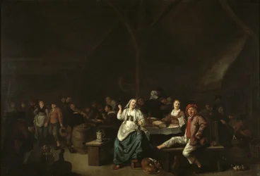 Drinkgelag in een herberg
