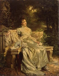 Portret van een vrouw, mogelijk Mrs. Rode (olieverf op doek)