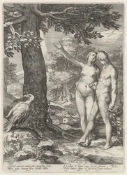 Adam en Eva voor de Boom der Kennis van goed en kwaad