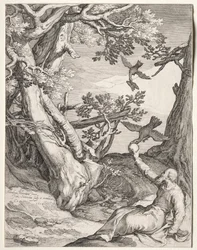 Elia in de Wildernis Gevoerd door Raven, 1604