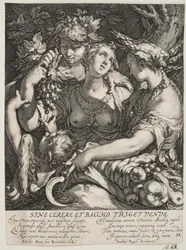 De alliantie van Venus met Bacchus en Ceres